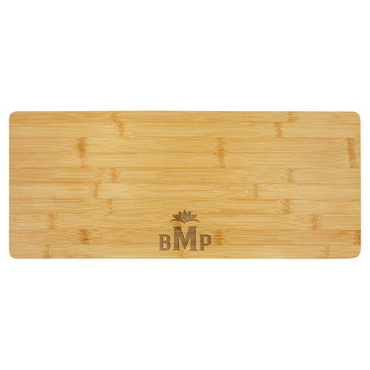 Engraved Bamboo Charcuterie and Cutting Board - 19 3/4 x 8 in