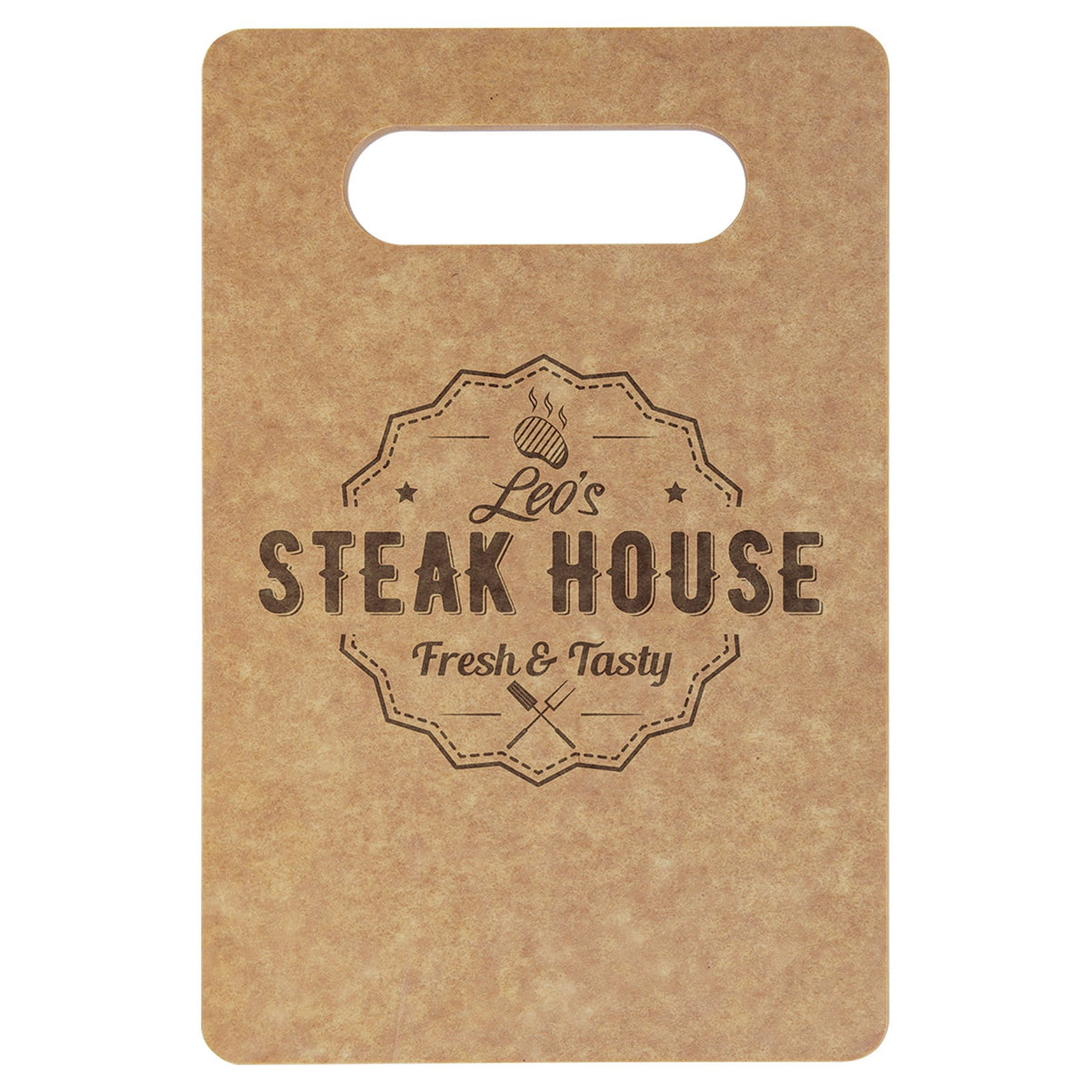 Engraved Eco Rectangle Cutting Board - 9 x 6 in