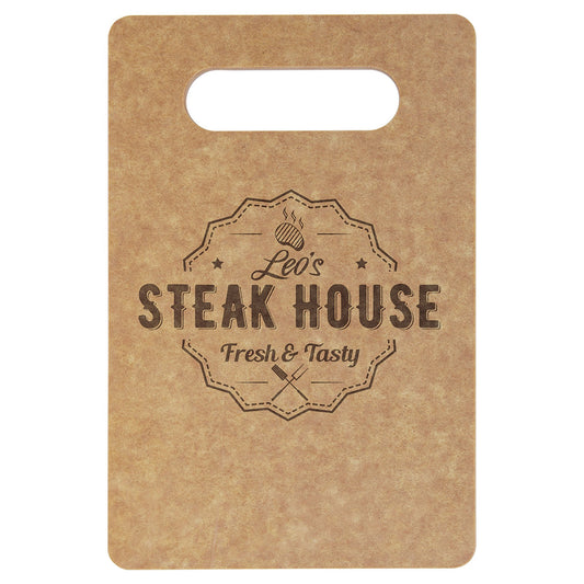 Engraved Eco Rectangle Cutting Board - 9 x 6 in