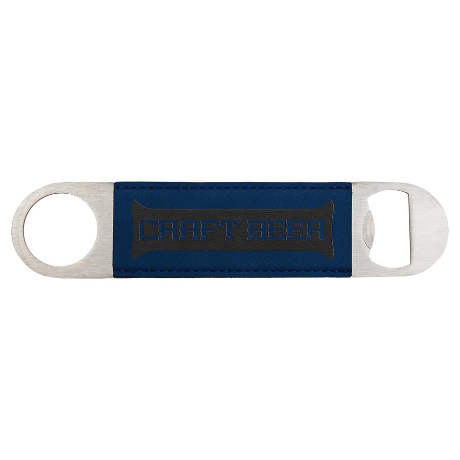 Engraved Basketball Leatherette Bottle Opener