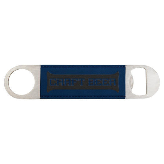 Engraved Basketball Leatherette Bottle Opener