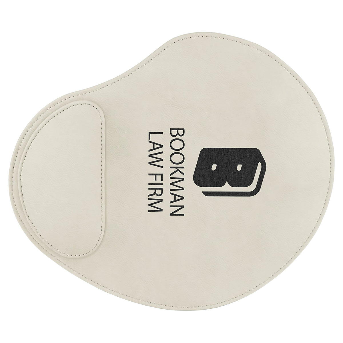 Engraved Leatherette Mouse Pad - White