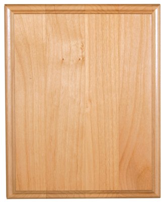 Engraved Genuine Red Alder Plaque - 8 x 10 in