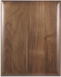 Engraved Elliptical Edge Square Corner Genuine Walnut Plaque - 8 x 10 in