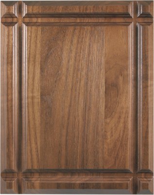Engraved Grooved Face Genuine Walnut Plaque - 8 x 10 in