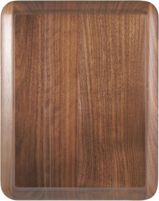 Engraved Round Corner Raised Face Genuine Walnut Plaque - 8 x 10 in
