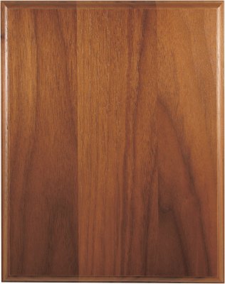 Engraved Step-Edge Genuine Walnut Plaque - 8 x 10 in