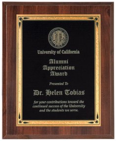Engraved High Gloss Plaque - Cherry / 8 x 10 in