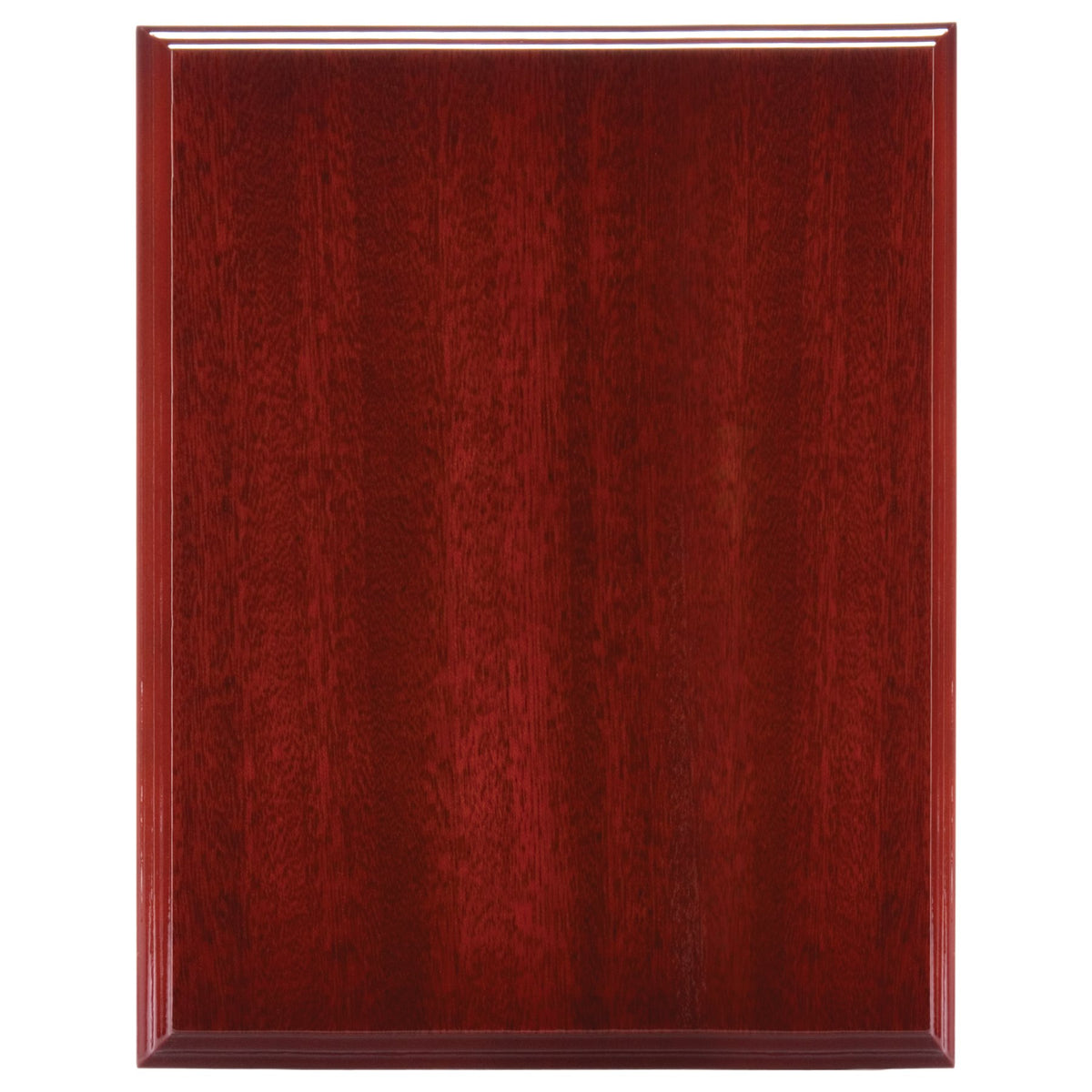 Engraved High Gloss Mahogany Finish Plaque - 5 x 7 in