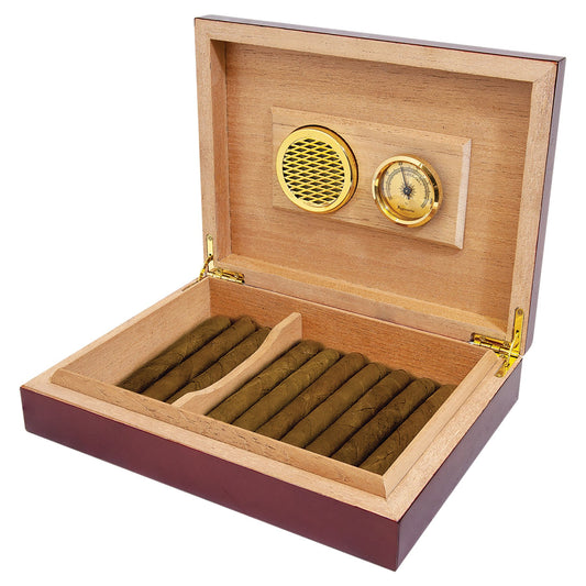 Engraved Rosewood Piano Finish Humidor