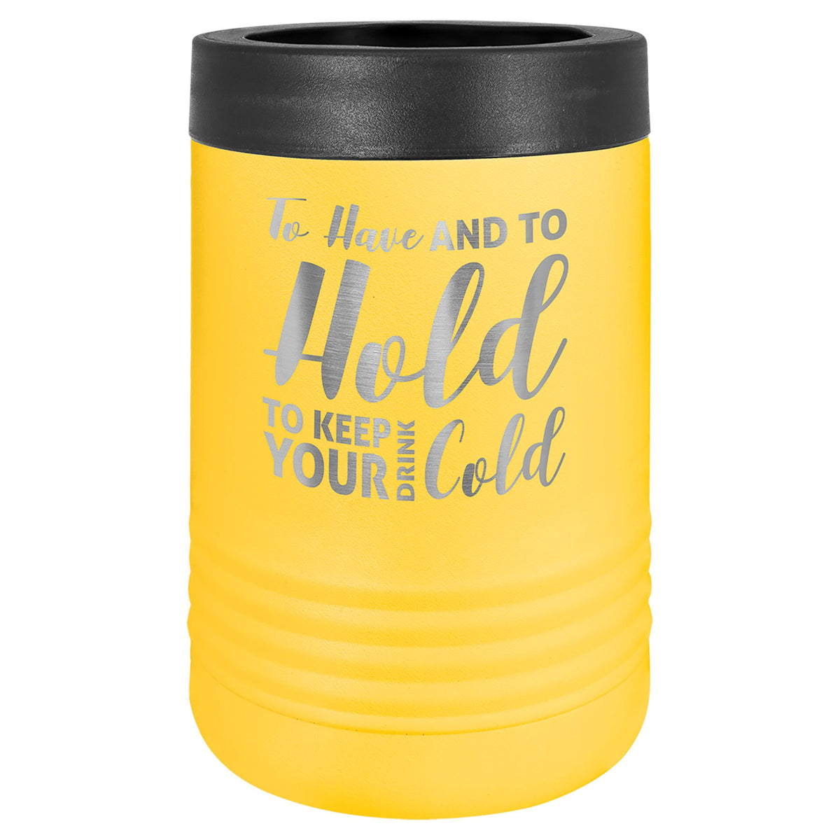 Engraved Polar Camel Vacuum Insulated Beverage Holder - Yellow