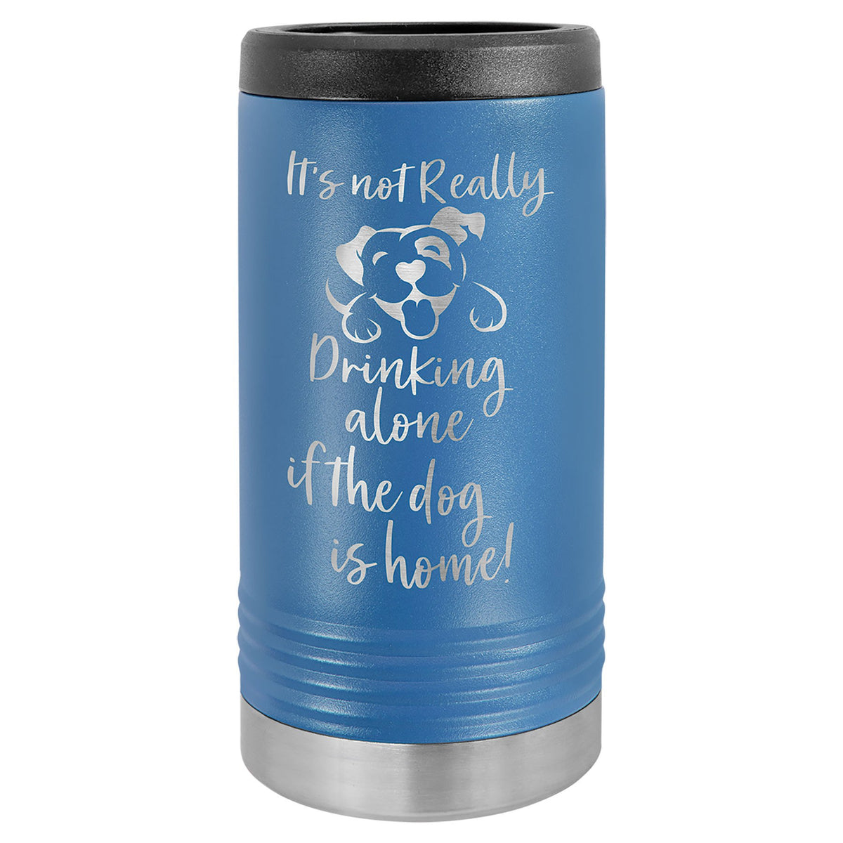 Engraved Polar Camel Slim Beverage Holder - Royal Blue