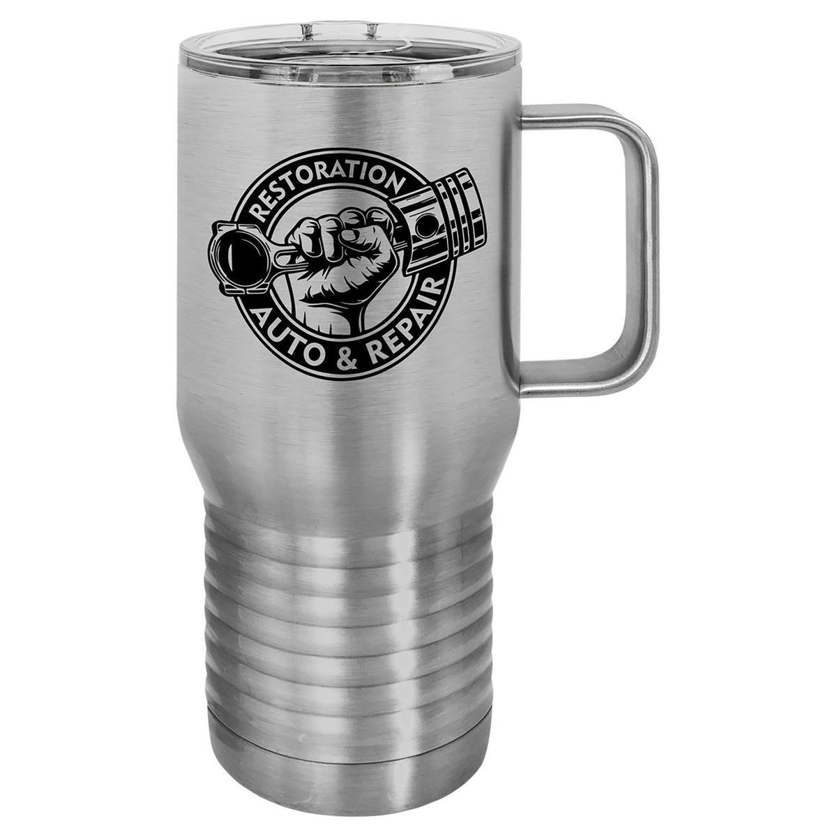 Engraved Polar Camel 20 oz Vacuum Insulated Travel Mug with Slider Lid - Stainless Steel
