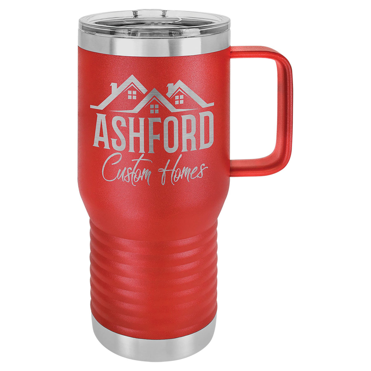 Engraved Polar Camel 20 oz Vacuum Insulated Travel Mug with Slider Lid - Red