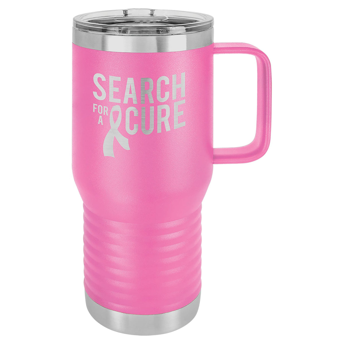 Engraved Polar Camel 20 oz Vacuum Insulated Travel Mug with Slider Lid - Pink