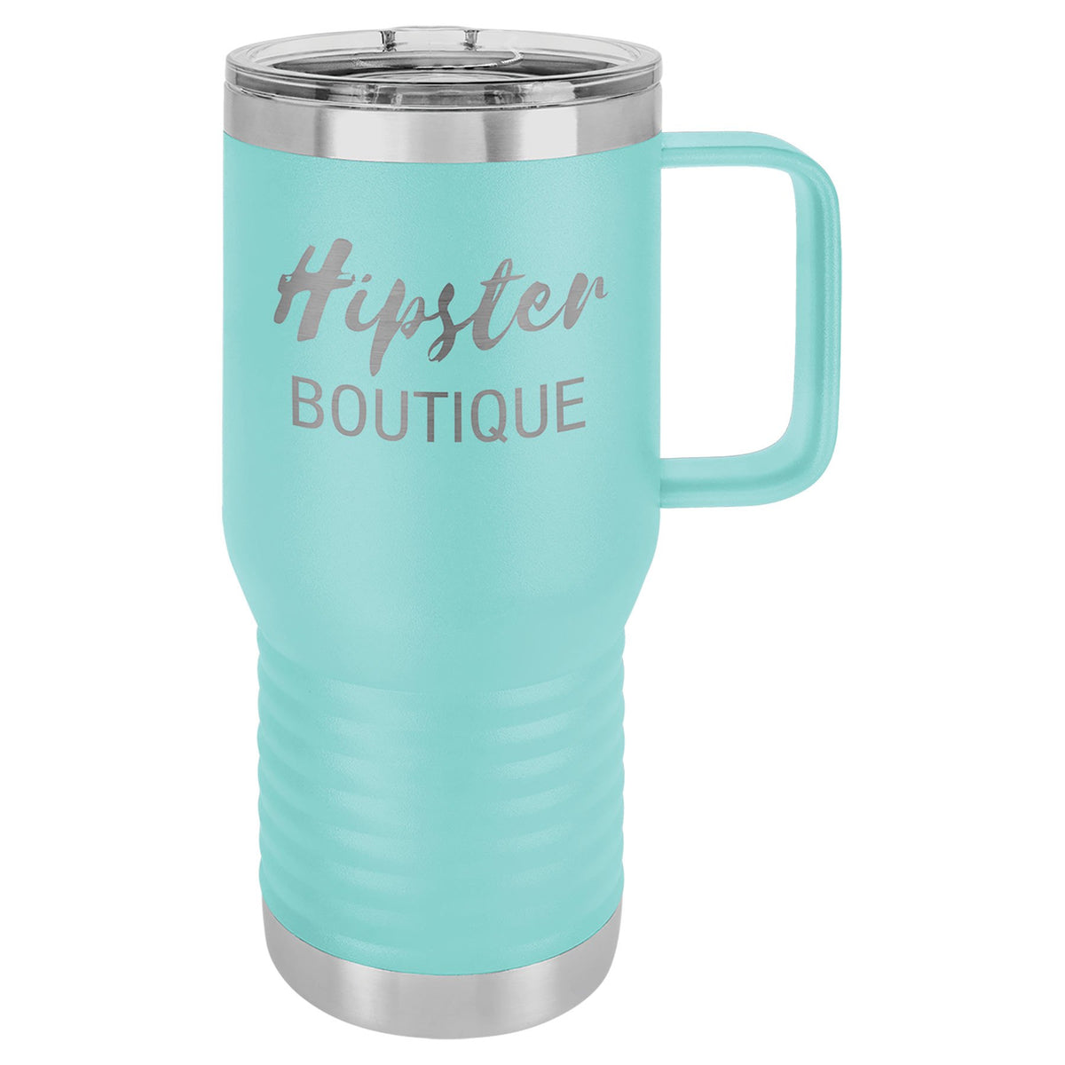Engraved Polar Camel 20 oz Vacuum Insulated Travel Mug with Slider Lid - Teal