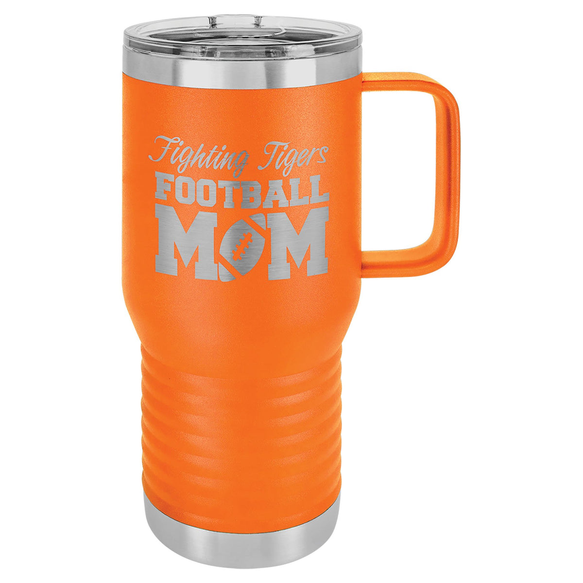 Engraved Polar Camel 20 oz Vacuum Insulated Travel Mug with Slider Lid - Orange