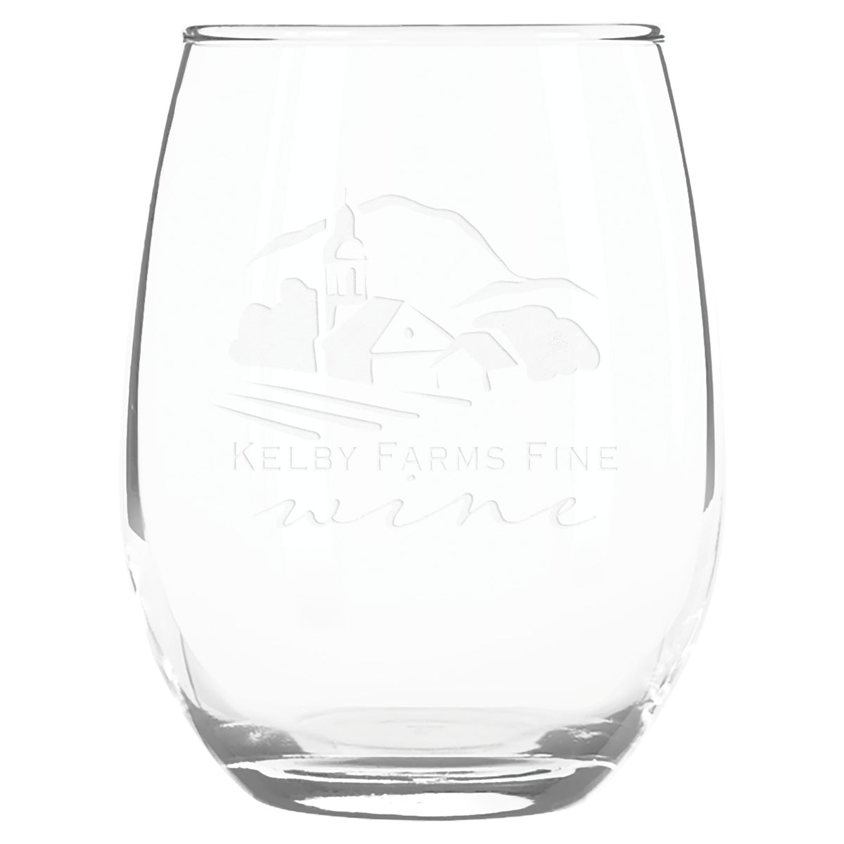 Engraved Libbey Stemless Wine Glass - 9 oz