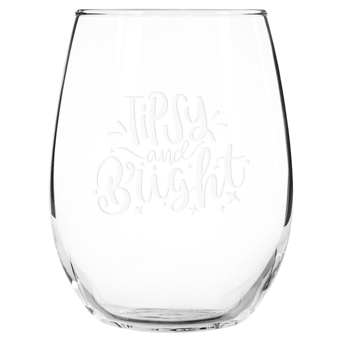 Engraved Libbey Stemless Wine Glass - 15 oz