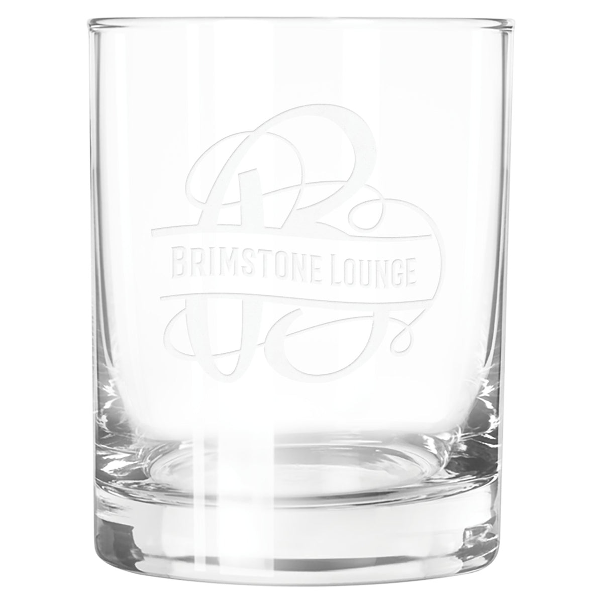 Engraved Libbey 13.5 oz Heavy Base Double Old Fashioned Glass