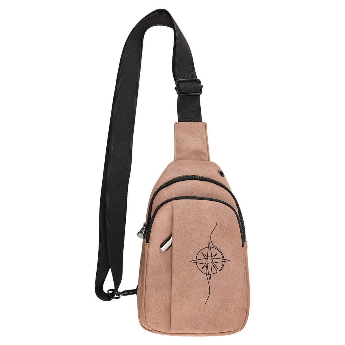 Engraved Creekside Leatherette Explorer Bag - Blush