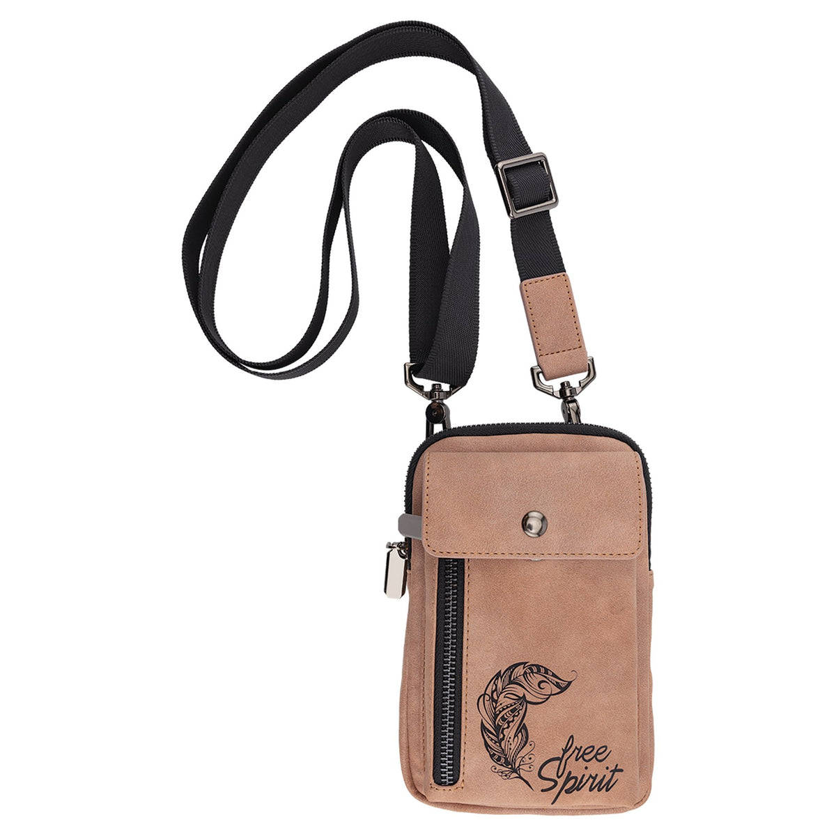 Engraved Creekside Leatherette Urban Bag - Blush