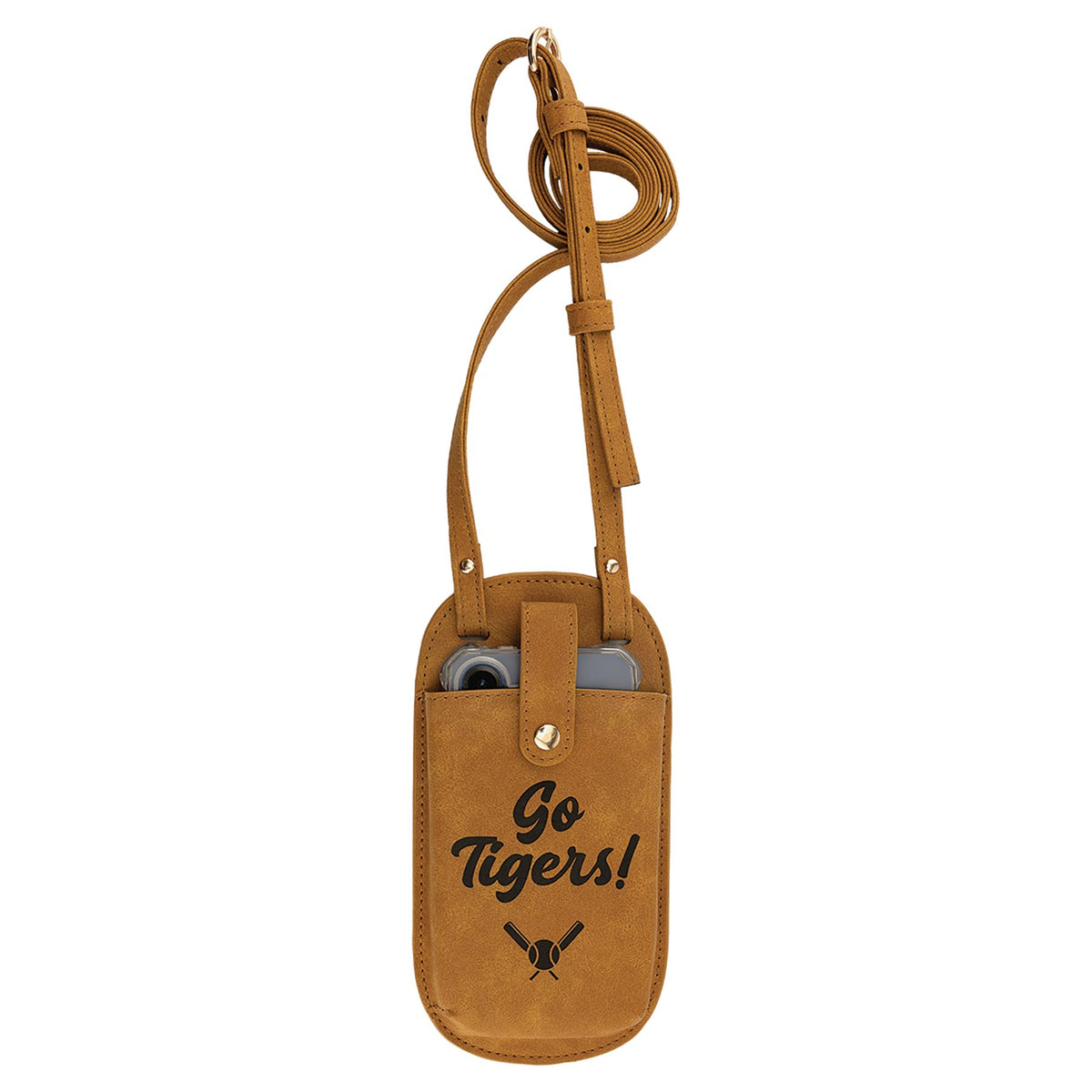Engraved Creekside Leatherette Essential Bag - Light Brown