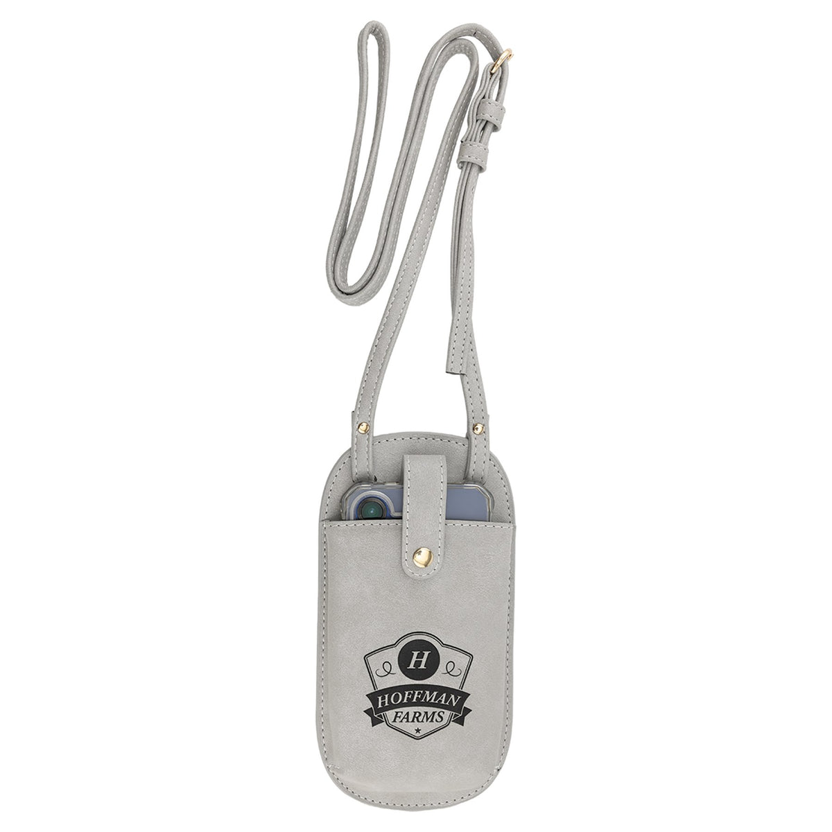 Engraved Creekside Leatherette Essential Bag - Light Gray