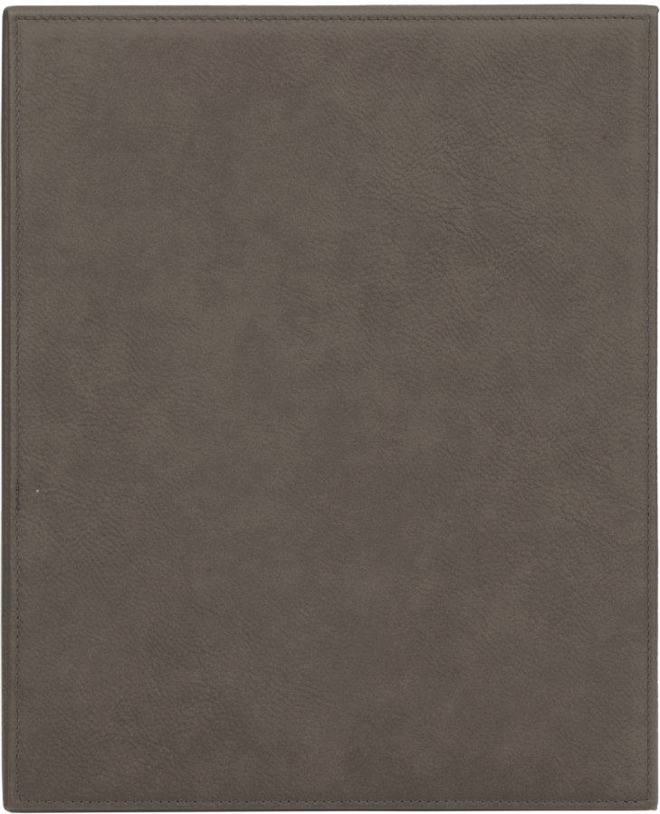 Engraved Leatherette Plaque - Gray / 10 1/2 x 13 in