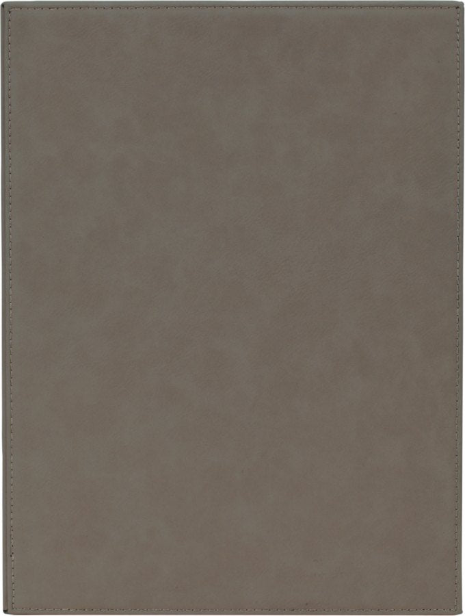 Engraved Leatherette Plaque - Gray / 7 x 9 in