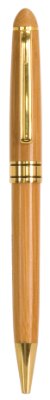 Engraved Wide Bamboo Ballpoint Pen