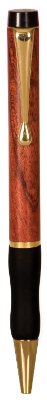 Engraved Wide Rosewood Pen with Gripper