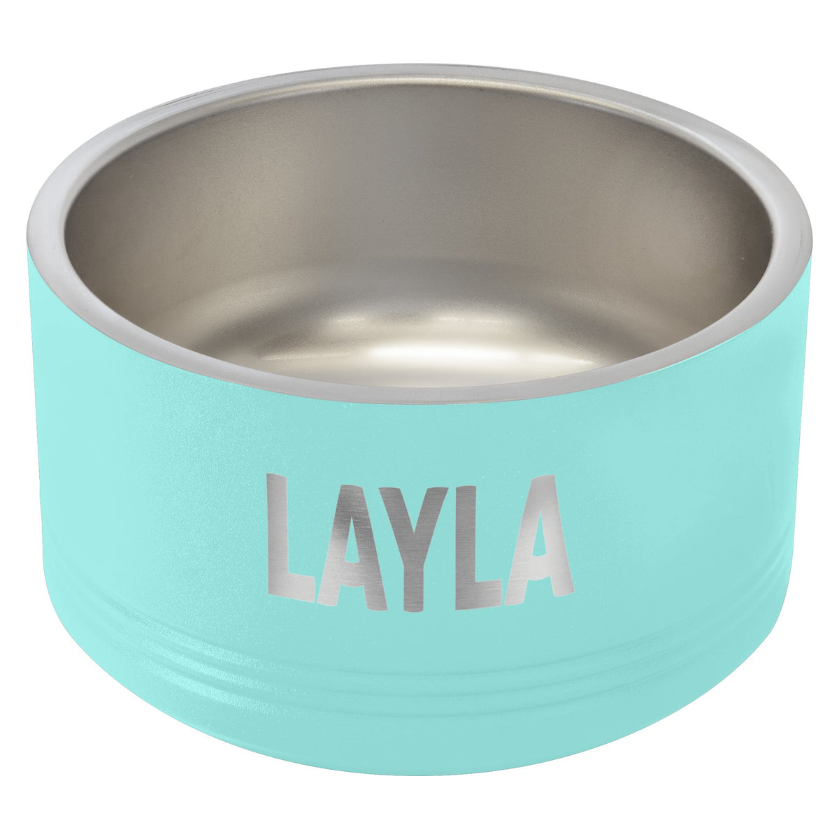 Engraved Polar Camel Pet Bowl - Teal / Small (18 oz)