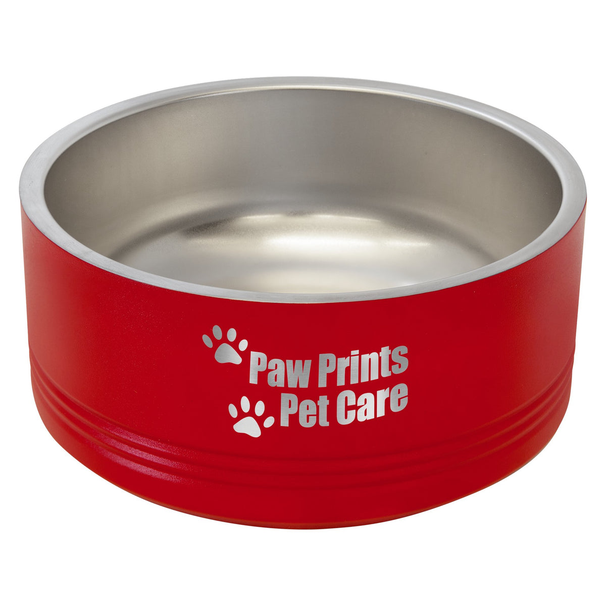 Engraved Polar Camel Pet Bowl - Red / Medium (32 oz)