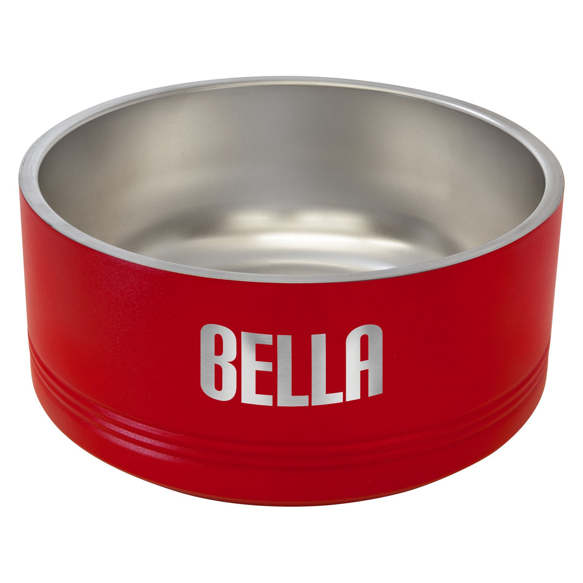 Engraved Polar Camel Pet Bowl - Red / Large (64 oz)