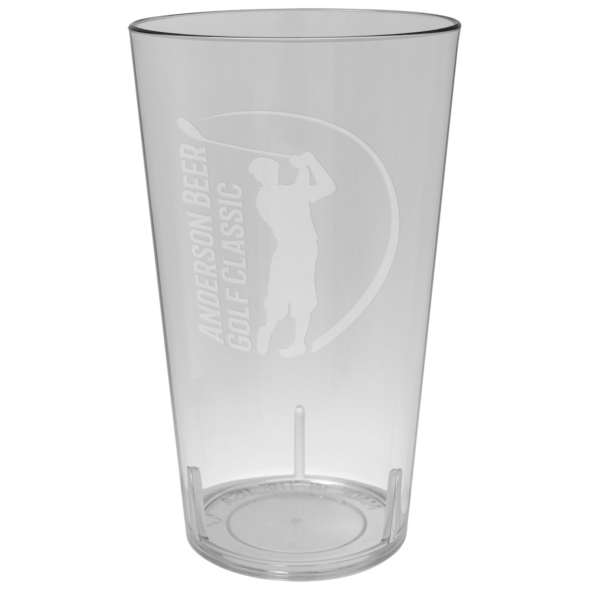 Engraved Clear Plastic Cup - 24 oz