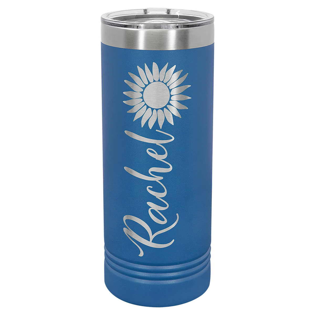 Engraved Polar Camel 22 oz Skinny Tumbler with Slider Lid - Royal Blue