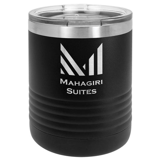 Engraved Polar Camel Ringneck Tumbler with Standard Lid - Black / 10 oz
