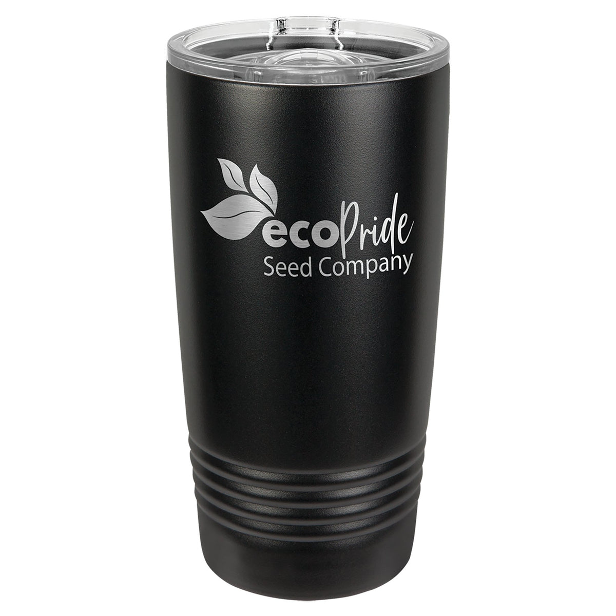 Engraved Polar Camel Ringneck Tumbler with Slider Lid - Black (No Silver Ring) / 20 oz
