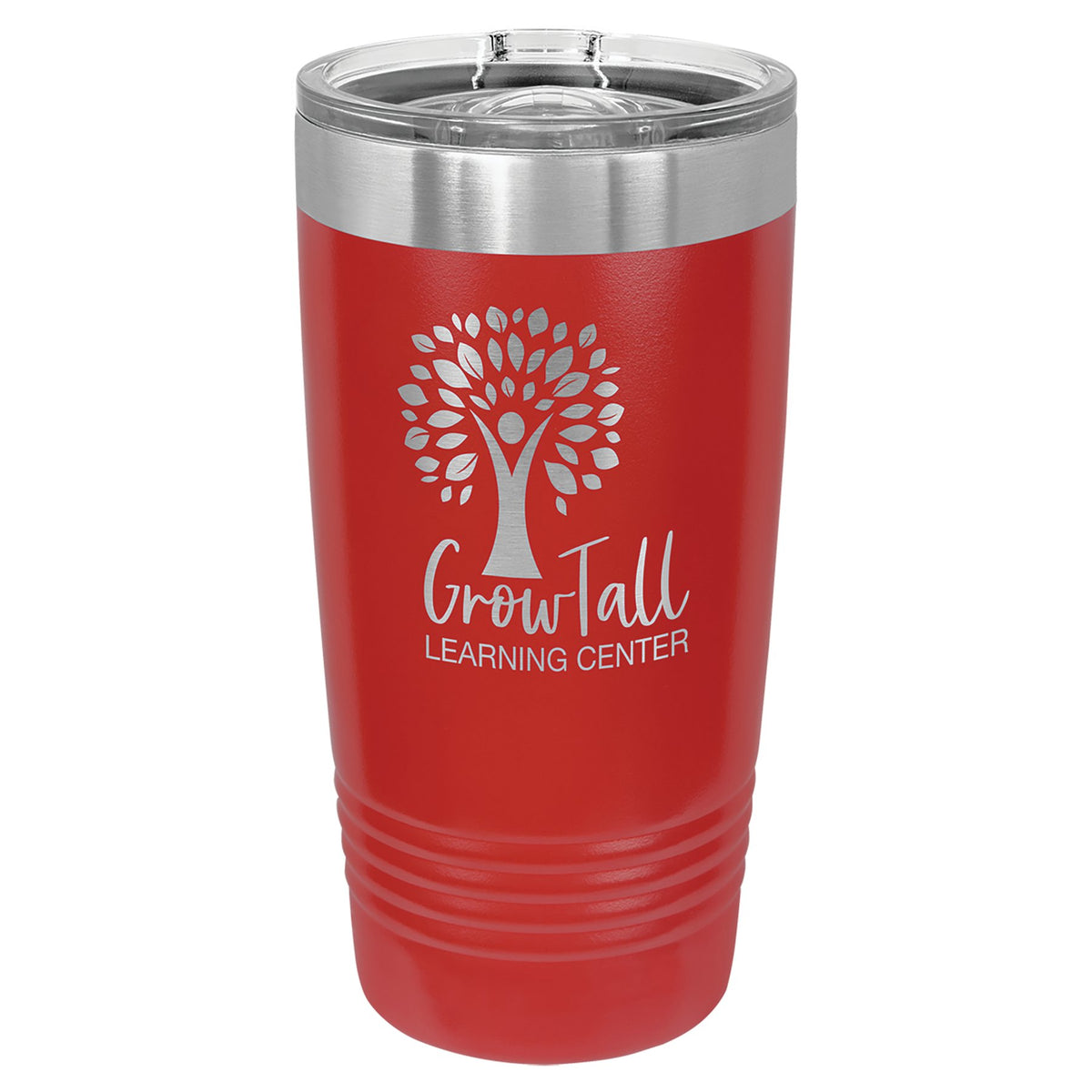 Engraved Polar Camel Ringneck Tumbler with Slider Lid - Red / 20 oz