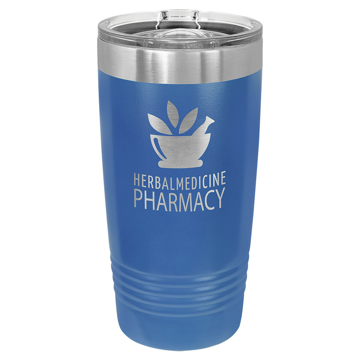 Engraved Polar Camel Ringneck Tumbler with Slider Lid - Royal Blue / 20 oz
