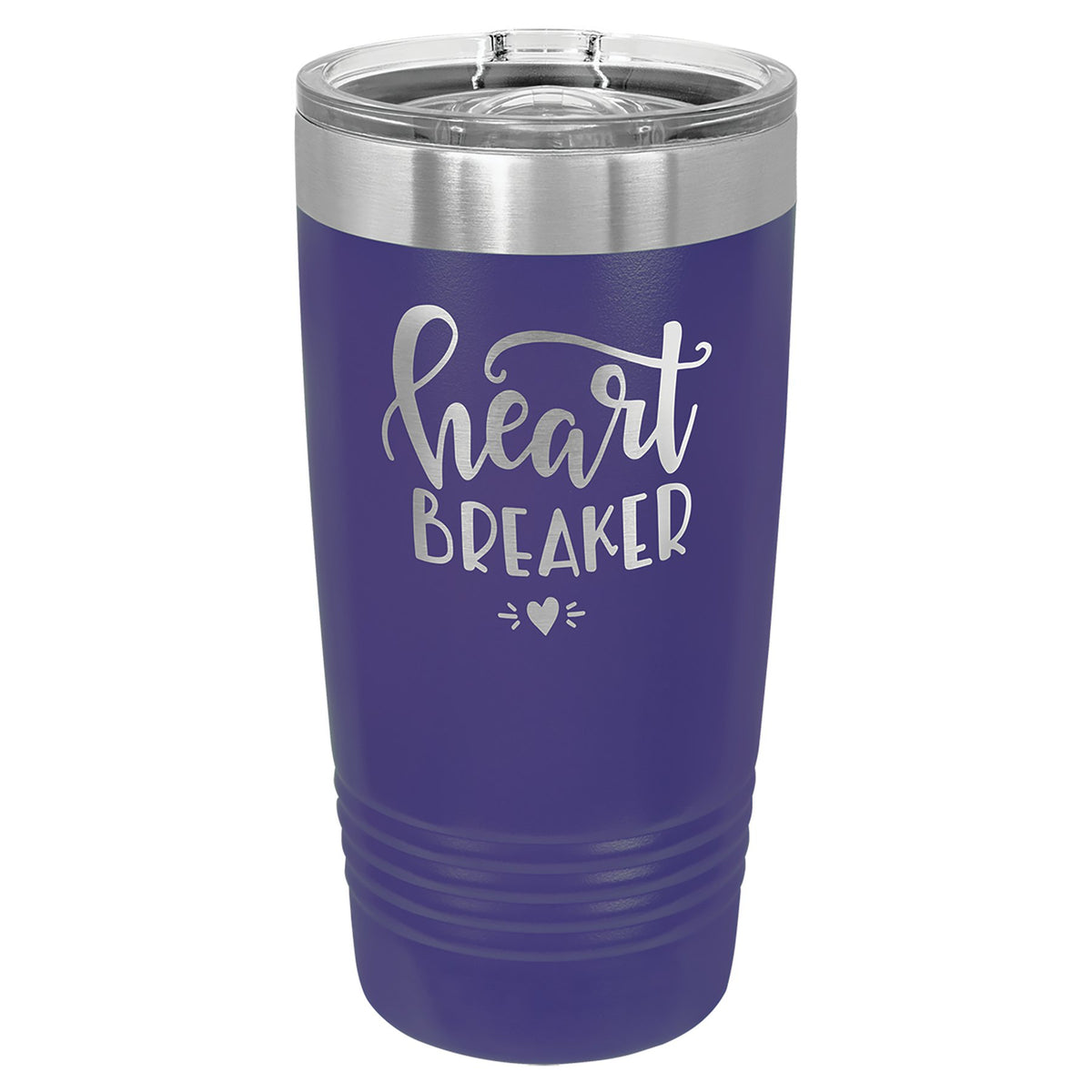 Engraved Polar Camel Ringneck Tumbler with Slider Lid - Purple / 20 oz