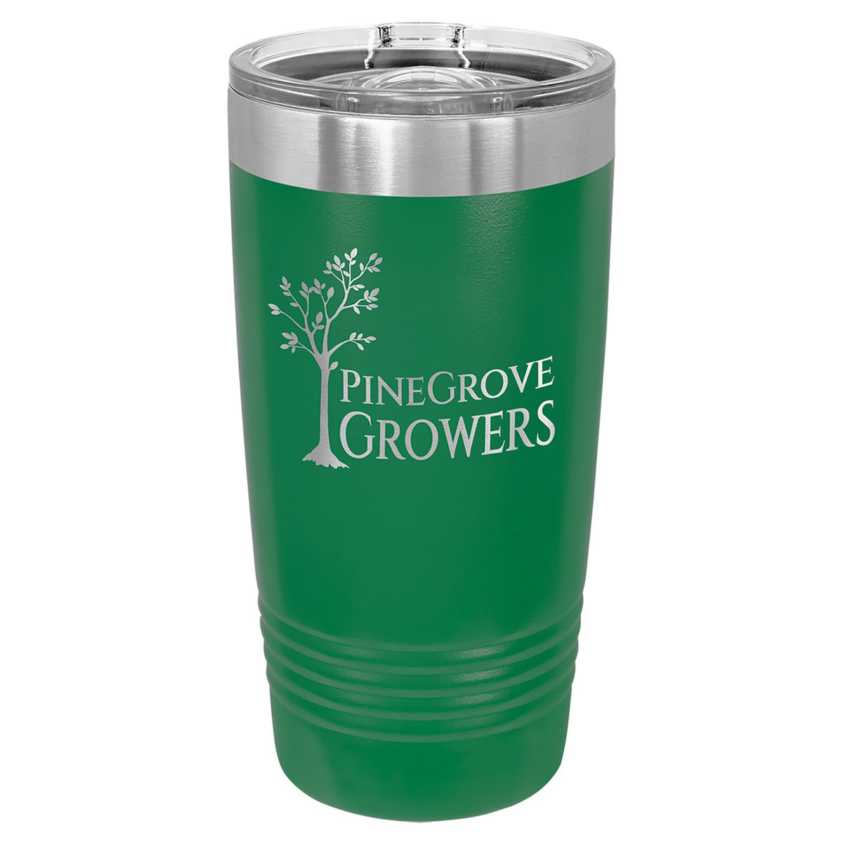 Engraved Polar Camel Ringneck Tumbler with Slider Lid - Green / 20 oz