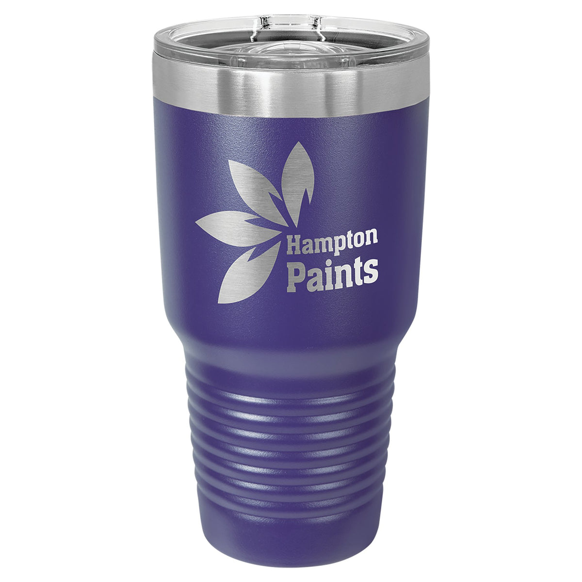 Engraved Polar Camel Ringneck Tumbler with Slider Lid - Purple / 30 oz