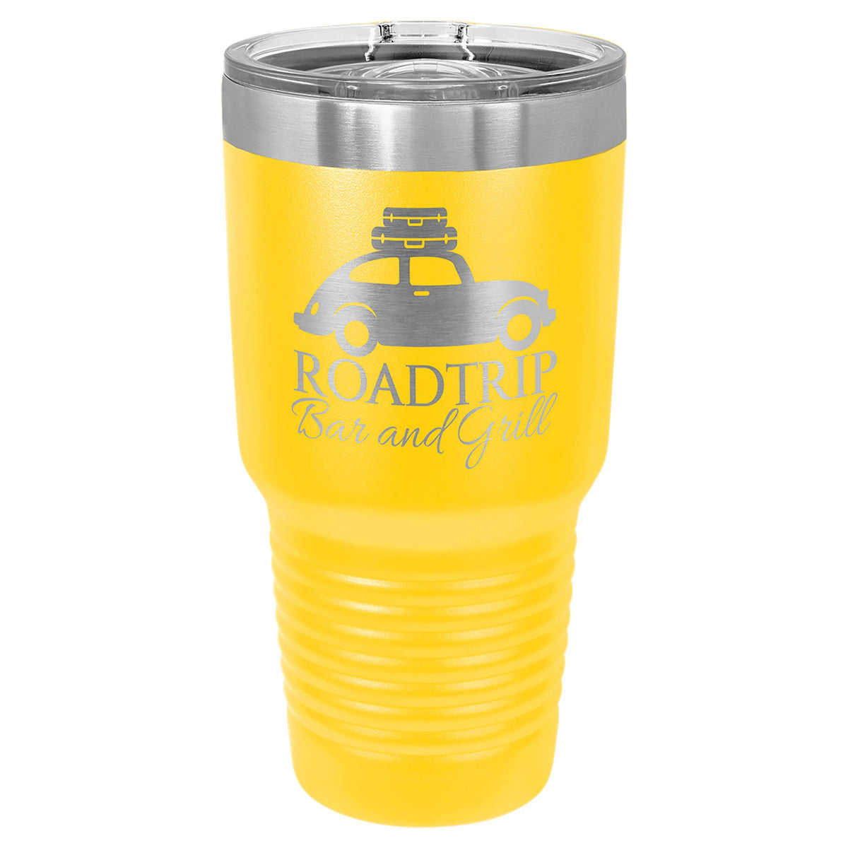 Engraved Polar Camel Ringneck Tumbler with Slider Lid - Yellow / 30 oz