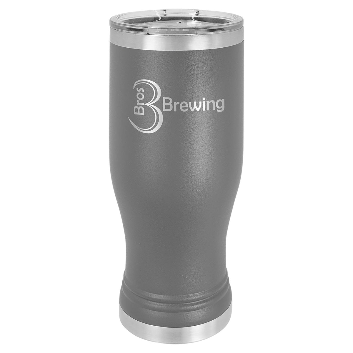 Engraved Polar Camel Pilsner Tumbler with Lid - Dark Gray / 20 oz