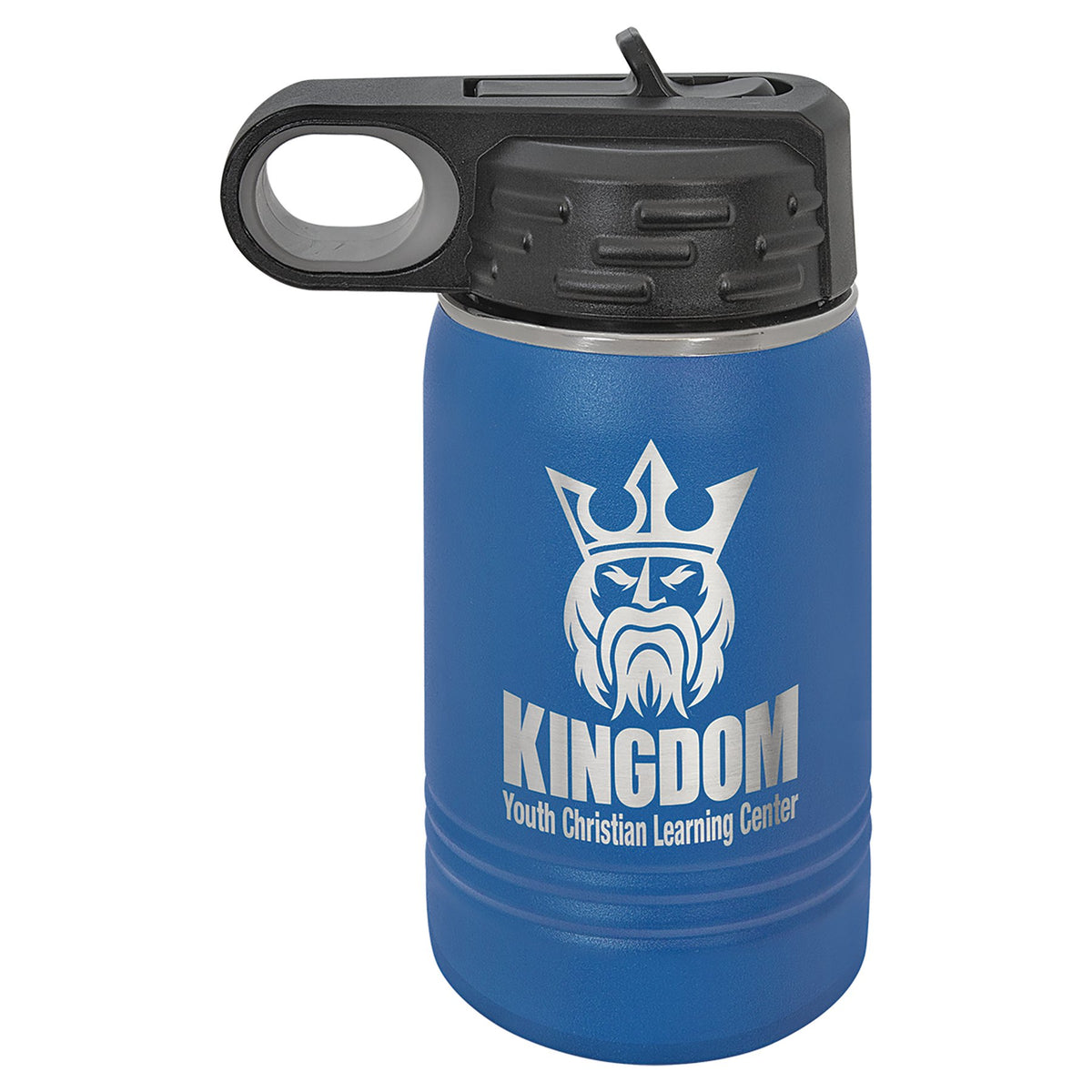 Engraved Polar Camel Water Bottle - Royal Blue / 12 oz