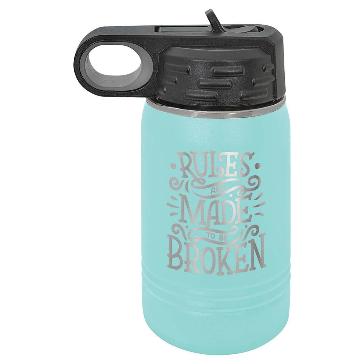 Engraved Polar Camel Water Bottle - Teal / 12 oz