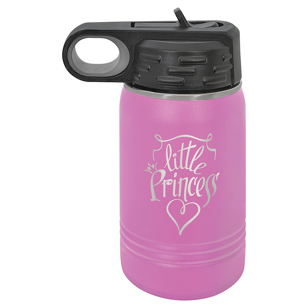 Engraved Polar Camel Water Bottle - Light Purple / 12 oz