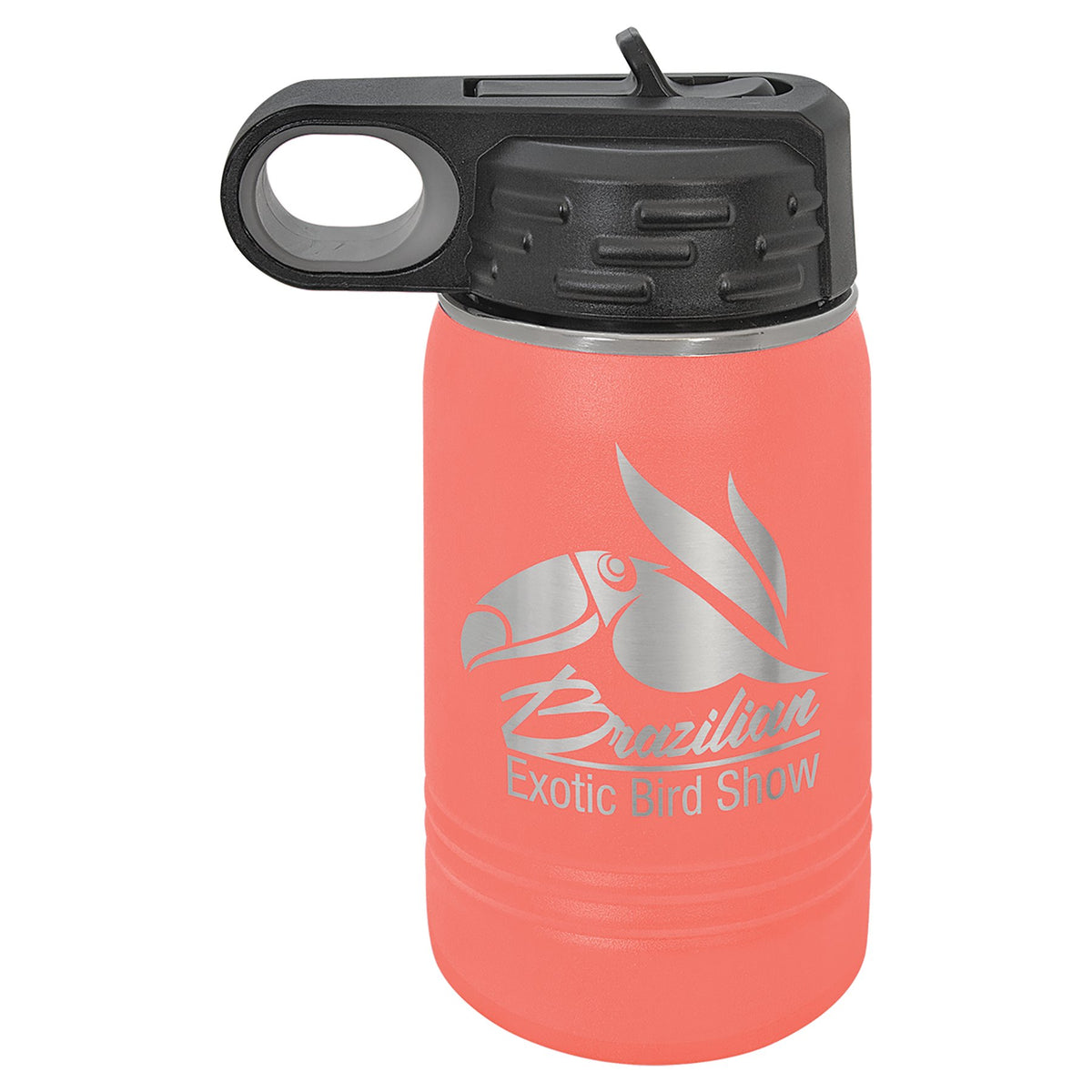 Engraved Polar Camel Water Bottle - Coral / 12 oz